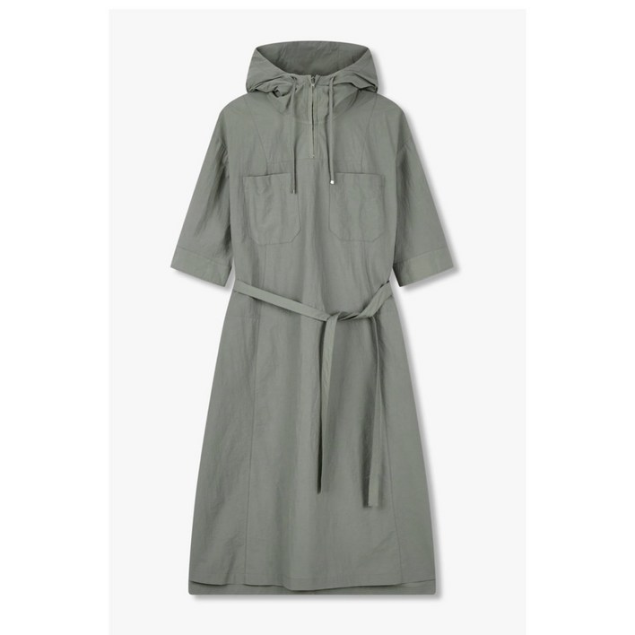 [보브] 하프 집업 벨티드 후드 원피스 7125337502 뉴코아일산