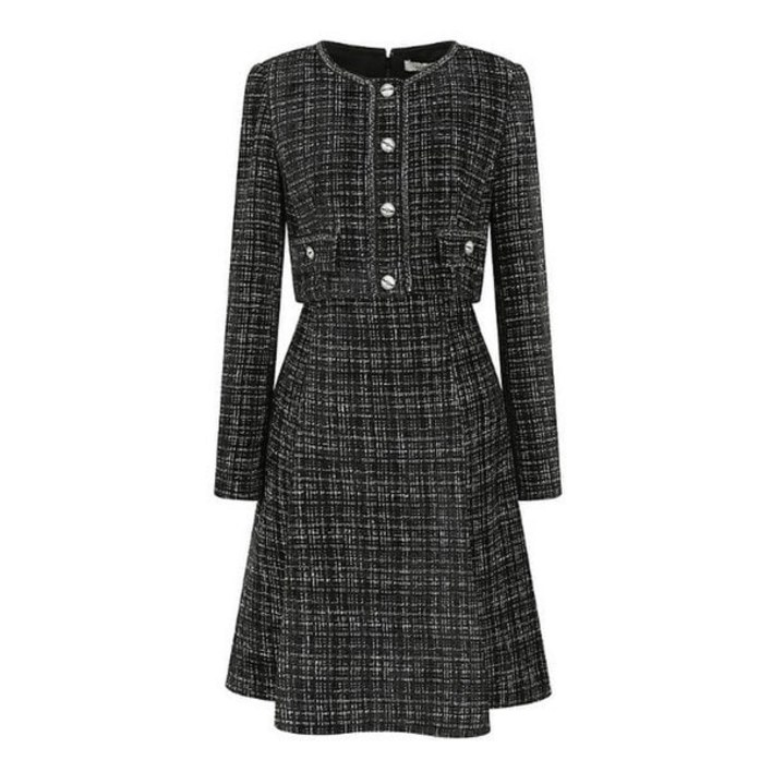 [백화점매장출고] JJ지고트 트위드 재킷 플레어 원피스 GPBM0OP911