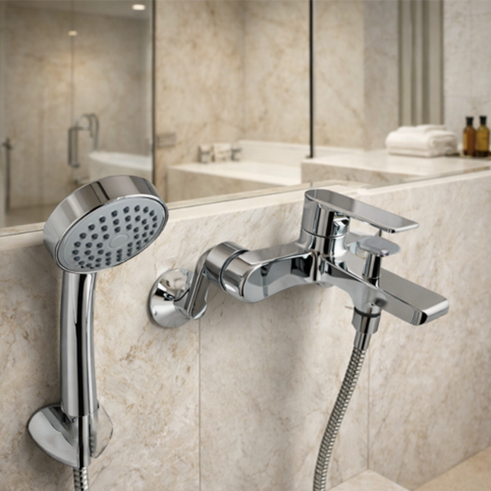 대림바스 샤워욕조수전 크롬유광 DLB2213, 실버, 1개