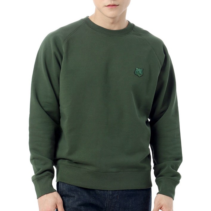 국내매장정품 메종키츠네 남성 맨투맨 BOLD FOX HEAD PATCH OVERSIZE SWEATSHIRT MM00304KM0001P391 볼드 폭스헤드 패치 오버사이즈