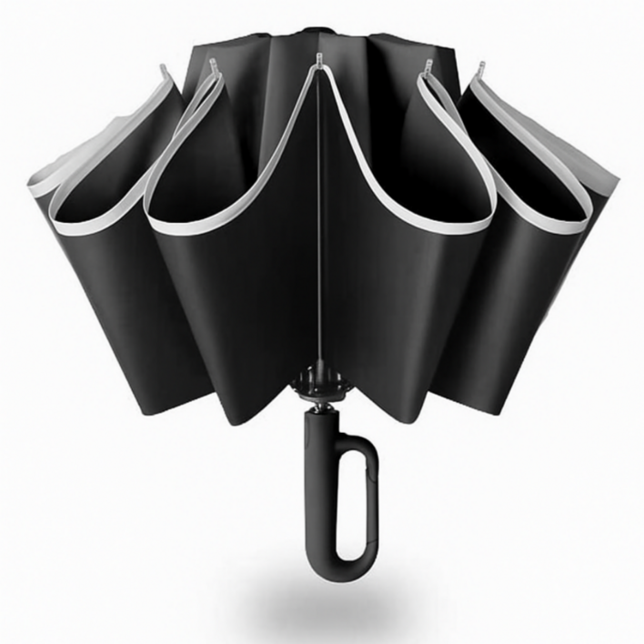 하니모아 초경량 거꾸로 원터치 3단 자동 우산 양산