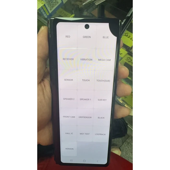삼성 Z Fold2 5G 2 F9160 F916B LCD 디스플레이 터치 패널 스크린 디지타이저 어셈블리 용 결함