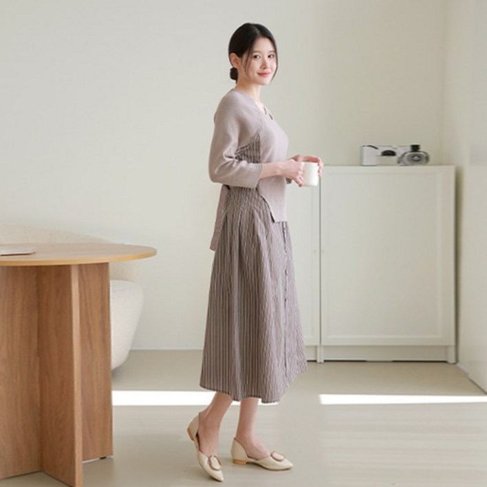 최초가 109000원다이앤 플리츠 레이어드 원피스