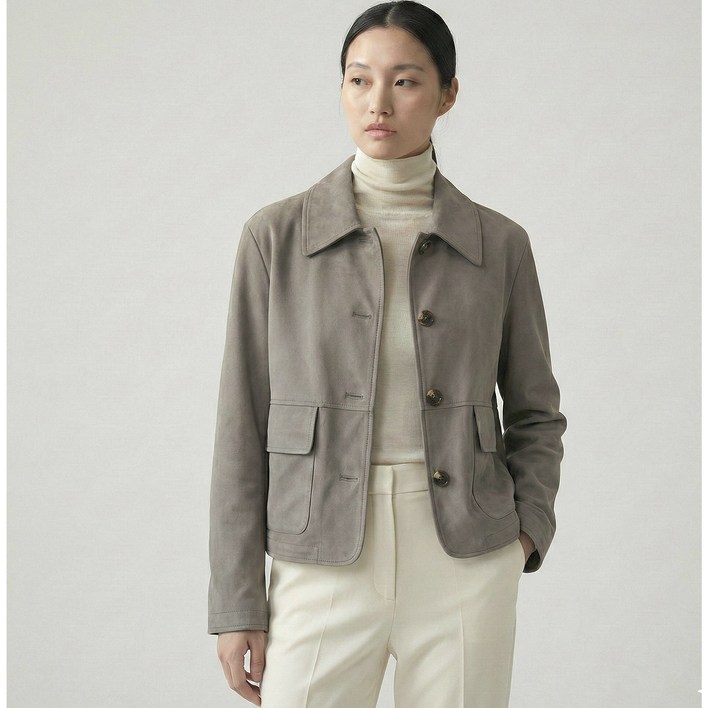 LBL FAUX 스웨이드 여성 자켓 간절기