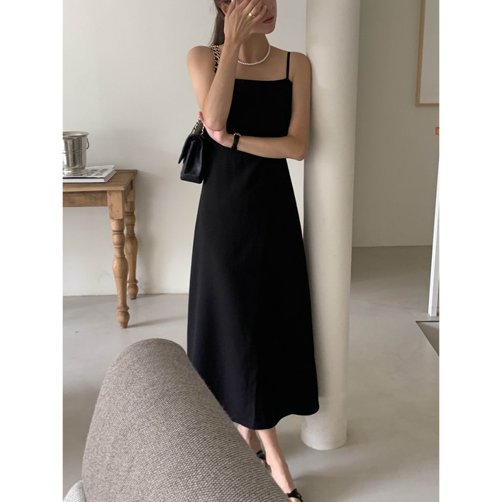 루어스룸 딥디크 가을 간절기 뷔스트에 스모크밴딩 하객룩 레이어드 뷔스티에 롱원피스