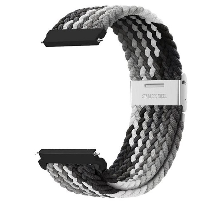 Fegwilde 20mm 22mm 갤럭시워치 호환 금속 버튼 버클형 브레이드 스포츠 스트랩 워치76클래식5골프4 40mm 44mm 45mm 43mm 47mm 42mm 46mm