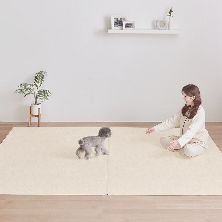 피오르 반려동물 미끄럼방지 매트 러그형, 사하라 스톤, 1개