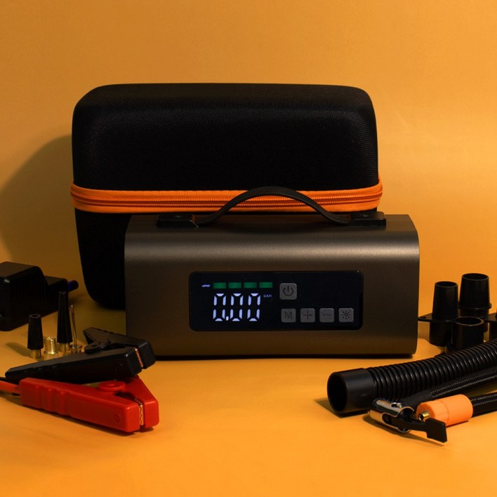 칼더 점프 스타터 피크전류 2000A 올인원 대용량 배터리 공기압주입기