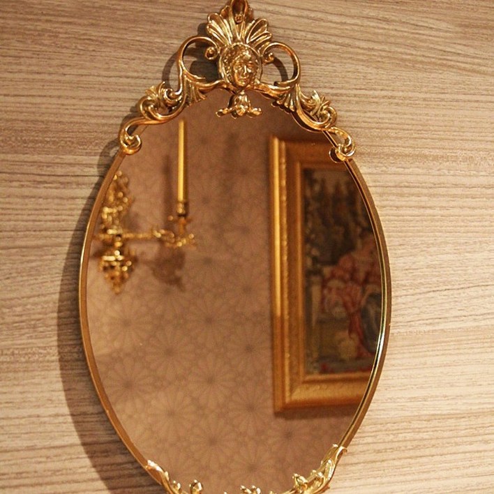 제우스갤러리 이태리 브라스 베르사체 포인트 벽거울 2종 , 엔틱거울 이태리소품