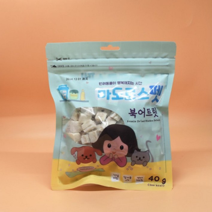 마도로스펫 북어트릿 40g 동결건조간식, 40g, 1개