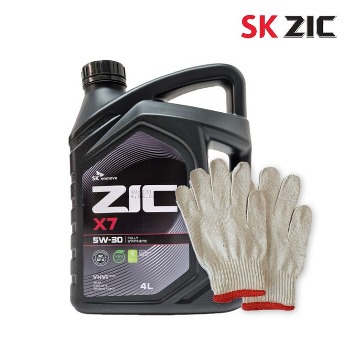 ZIC X7 지크 엔진오일 4리터 가솔린 LPG, 5w30, 1개, 4L