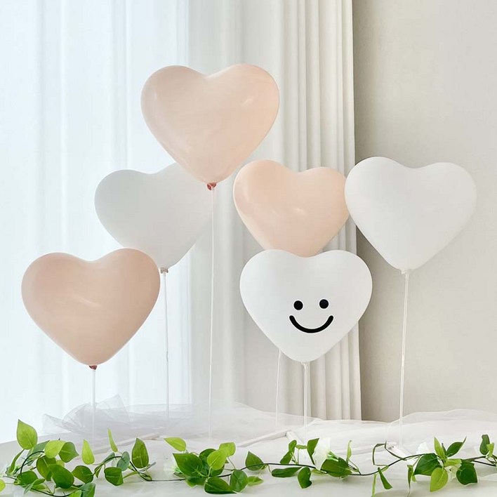 연지마켓 하트 풍선 생일 브라이덜 파티 용품 스마일 따가움없는 가로스탠드 세트, 1세트, 피치화이트 연지마켓 하트 풍선 생일 브라이덜 파티 용품 스마일 따가움없는 가로스탠드 세트, 1세트, 피치화이트