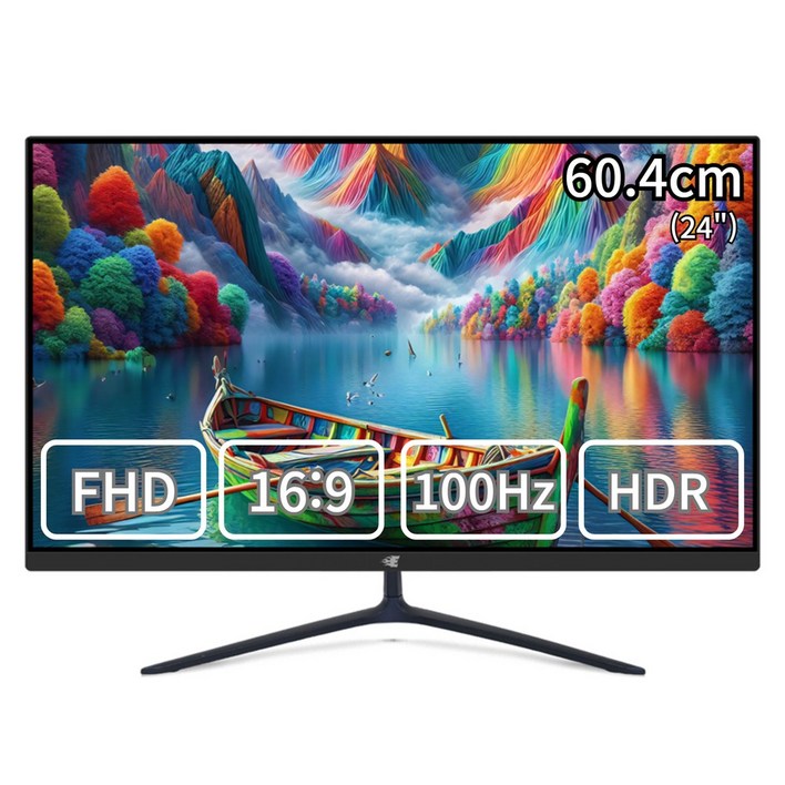 100Hz 업글 이벤트 60.4cm FHD모니터 게이밍 사무용 멀티 뷰싱크 VSG24175