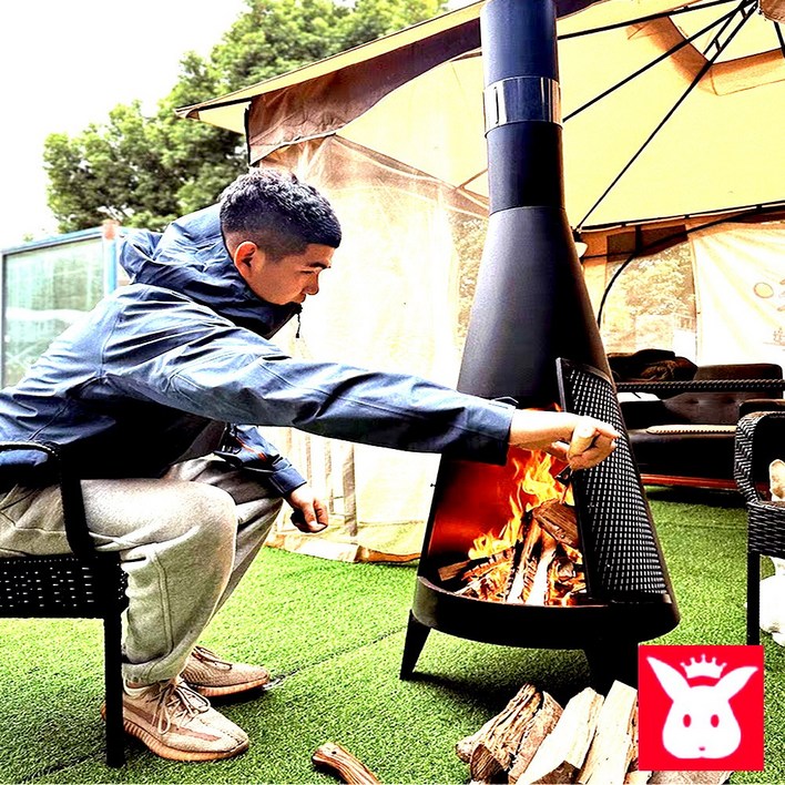 토니캠핑 휴대용캠핑화로 야외 우드스토브 장작난로 화로 캠핑화로대 화로대 그릴 화목난로 벽난로 바비큐 불멍화로, 1개