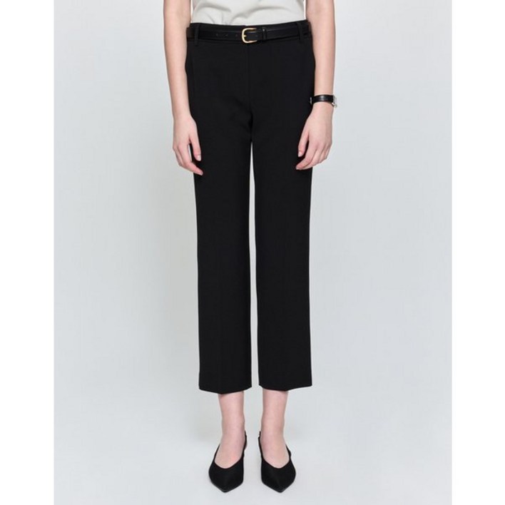 헤지스레이디스 25SS 스트레이트 팬츠 블랙 HSPA5BP71BK 가을 간절기 여성