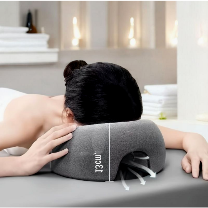 엎드려 자는 편안한 낮잠용 얼굴 압박 방지 숨쉬기 베개 마사지 뷰티샵 사무실 책상 낮잠 베개 쿠션