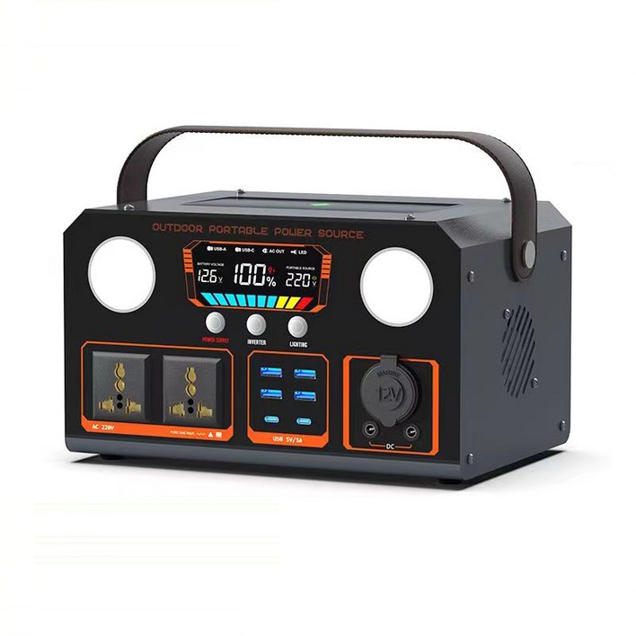 AOUDK 초대용량 파워뱅크 캠핑 배터리   인산철배터리  캠핑 전원  보조 배터리 220V 2200W-2000WH