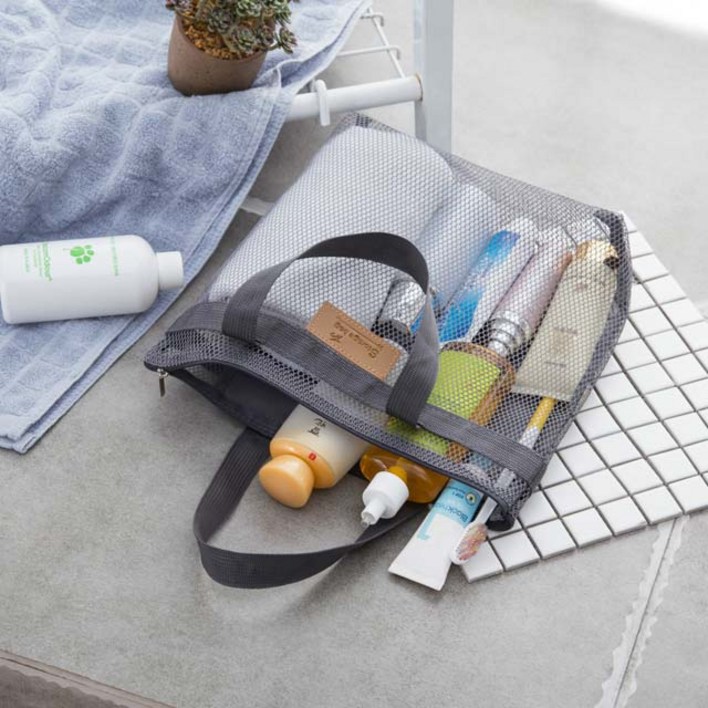 11 세트 메쉬 망사 목욕 가방 수영 헬스 사우나 워터파크 비치 가방