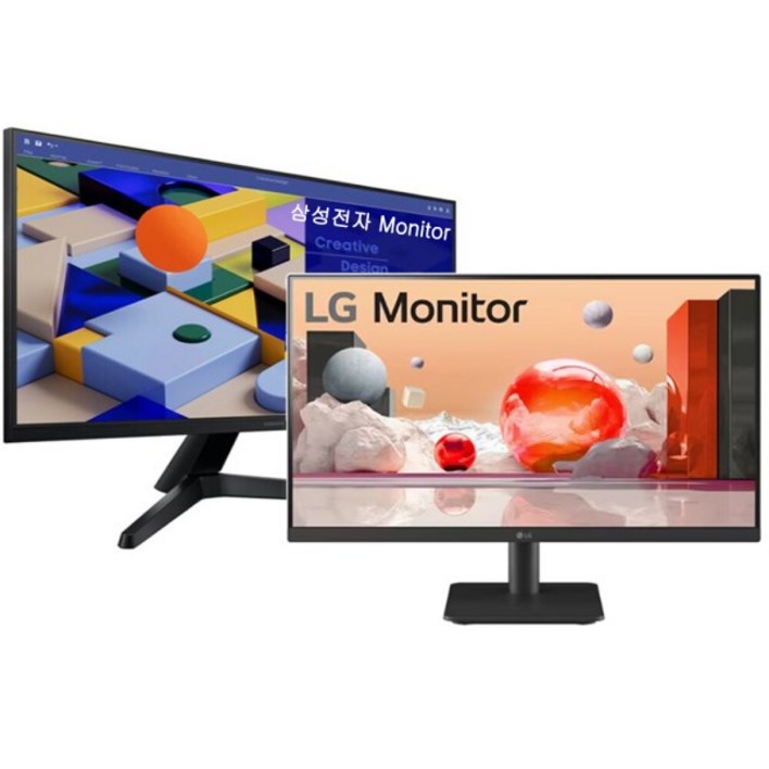 LG 엘지 삼성 24인치 LED 모니터 FHD HDMI 사무용 듀얼용 CCTV용 컴퓨터모니터 중고, 24인치 FHD HDMI 랜덤, 61cm
