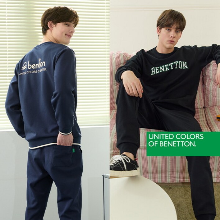 베네통 25NEW 로고 남성 셋업 4종상의2종하의2종
