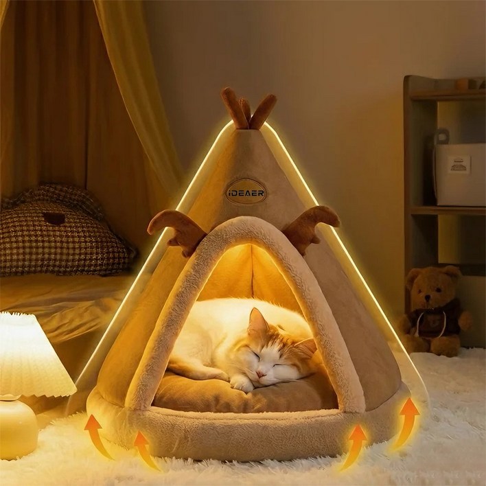 겨울 고양이 숨숨집 텐트  강아지 집 보온