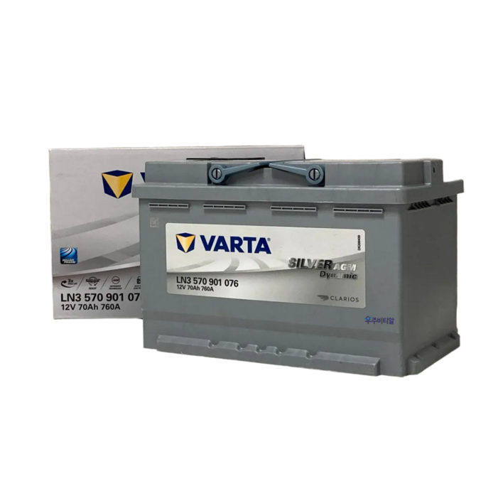 바르타 VARTA AGM 70 (Silver라인) 자동차 차량용 밧데리 (25년 7월 제품), 1개, [AGM70]동일용량 반납+공구 대여