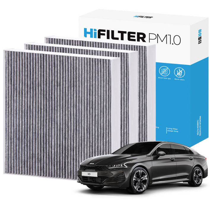 21 하이필터 PM1.0 활성탄 자동차 에어컨필터 현대