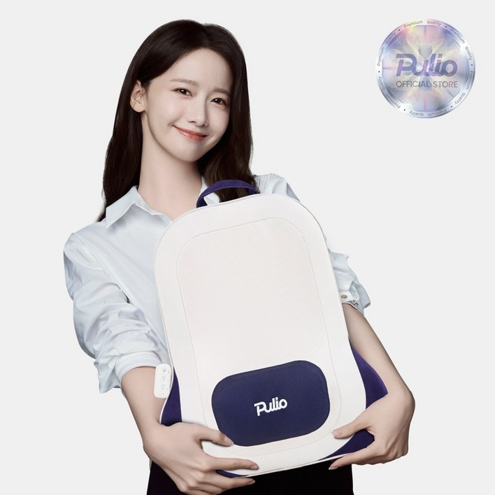 [풀리오 본사] 풀리오 등허리 쿠션 마사지기 / 등 허리마사지 안마의자 무선 의자형 쿠션 온열