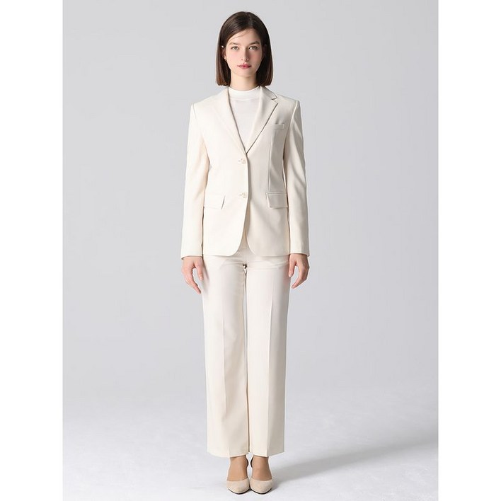 리스트 2SET 슬림 투버튼 재킷스트레이트 팬츠 2종세트  택가격 416000원