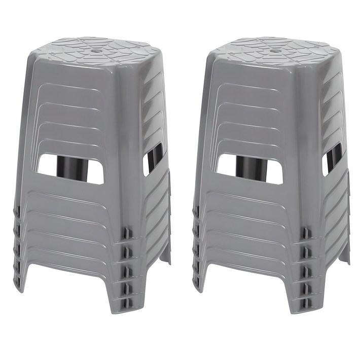 지오리빙 플라스틱 사각의자 10개 간이 야외 포장마차 편의점