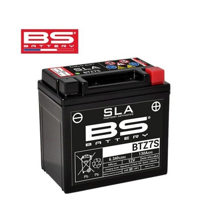 BS배터리 BTZ7S 12V유아사 YTZ7S 구형PCX125, 트리시티, CBR125등, 1개