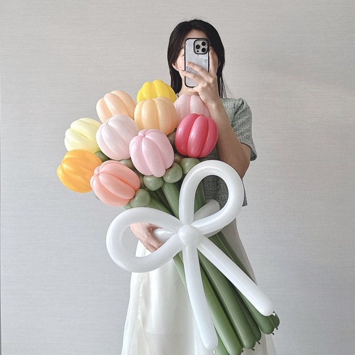 풍선꽃다발 요술 풍선꽃 만들기 세트 DIY 튤립 데이지