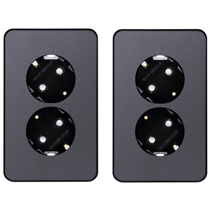 디아트 콘센트 2구 매트그레이, 2개