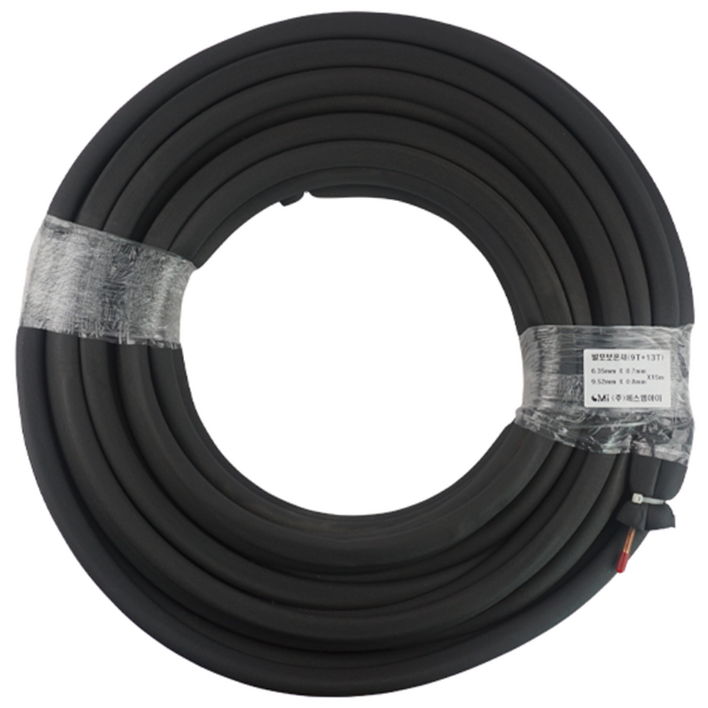 동 고무발포 페어관 EPDM 동 페어배관 6.35mm9.52mm 길이15M