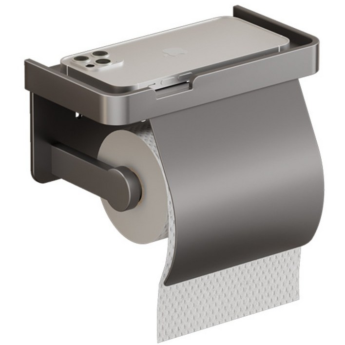 MR.LEE 엄선 다용도 18.5cm 무타공 접착식  휴지걸이 화장실/욕실 무타공 휴지걸이 강력 접착후크제공