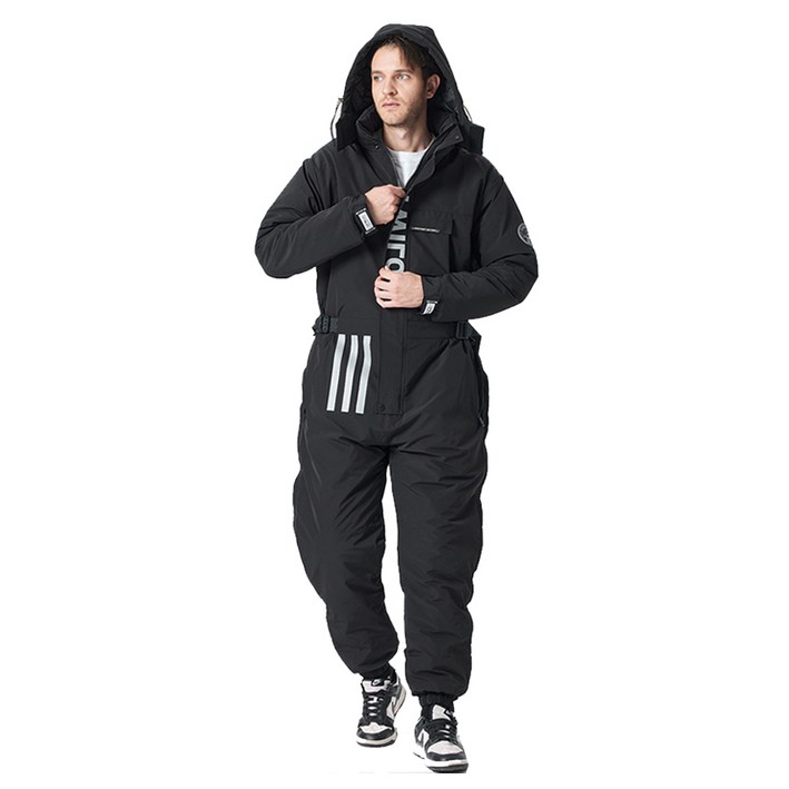 켓와일로 오토바이 겨울 방한우주복 C30, 블랙