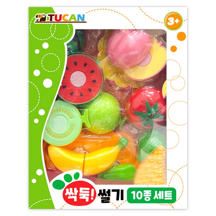 투칸 싹둑썰기 10종 세트, 혼합색상, 1세트