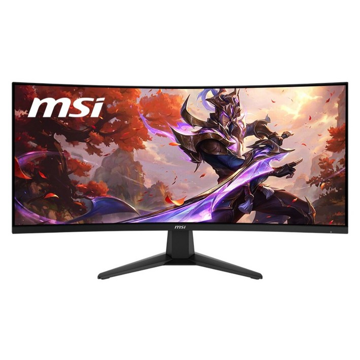 MSI UWQHD 180 Ai Vision 게이밍 무결점 커브드 모니터, 86cm, MAG346CQ800