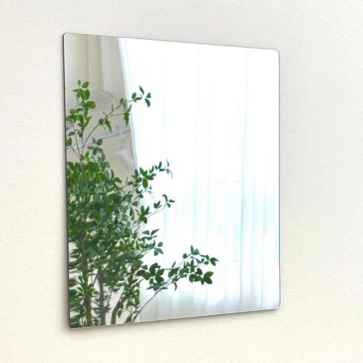 일상도구 부착형 아크릴 벽거울 40 x 40 cm
