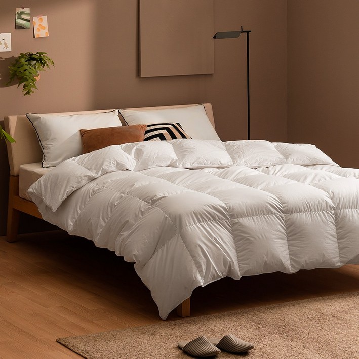 제로어클락 스탠다드 구스다운 호텔 이불 1200g, 아이보리화이트