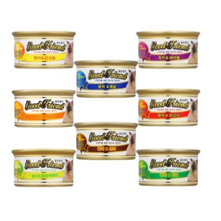 굿프랜드 콤보 85g x24개 고양이캔