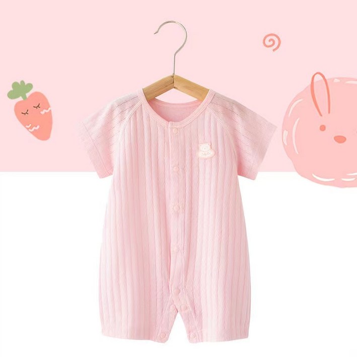 아기 반팔 우주복 신생아 여름 메쉬 옷 베이비 바디슈트