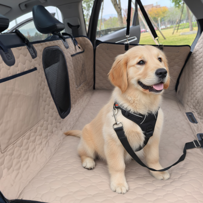 편안하개 애견 카시트 특대형 방수 풀커버 차량용 뒷자석 시트