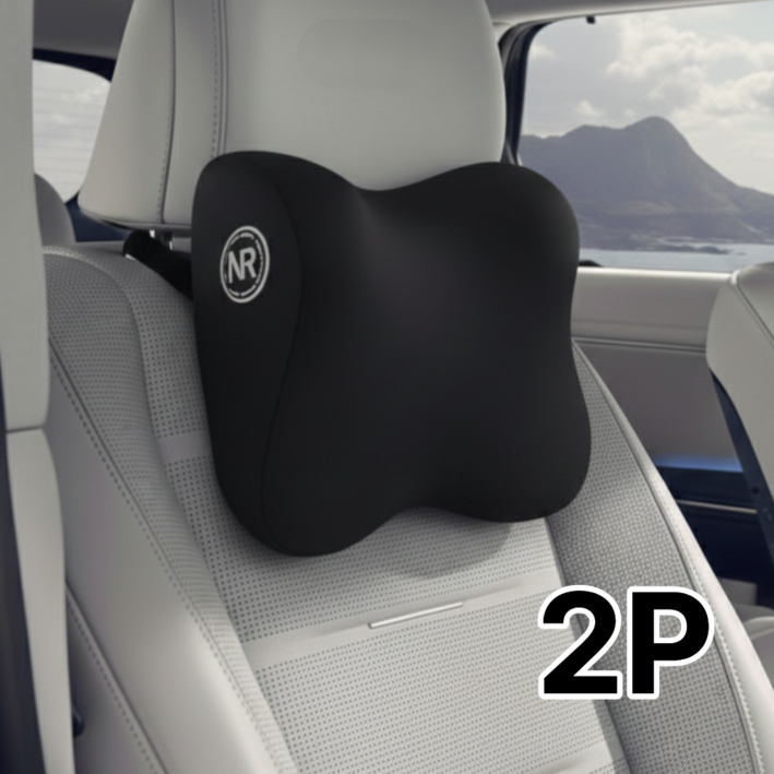 하얀네모 차량용 메모리폼 목쿠션