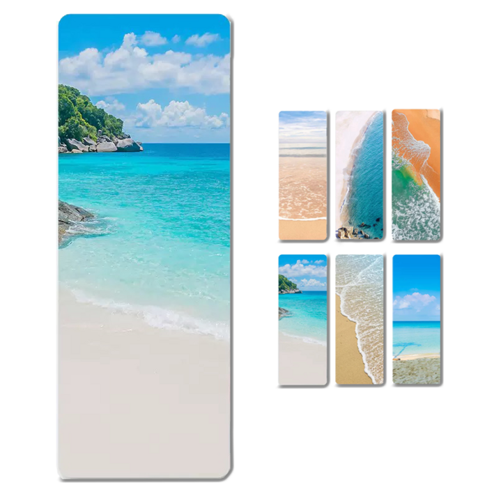 1.5mm 천연고무 요가매트 초박형 휴대용 미끄럼방지 운동매트 필라테스 요가 전용