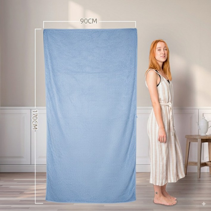 스토리원 1+1 벌집 특대형 비치타월 타올 바스 목욕 샤워 수건 피크닉 U-SSAC44