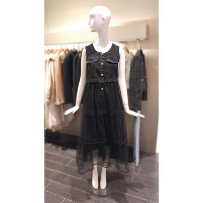 백화점 오즈세컨 부품 블록 부품리스 드레스 22E1NOP969WD 아울렛