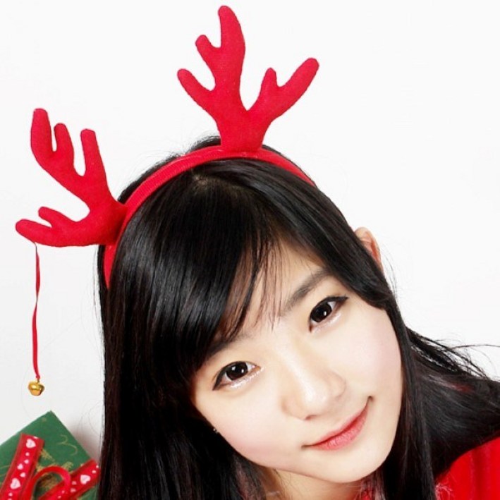 파티팡 크리스마스 방울달린 루돌프머리띠