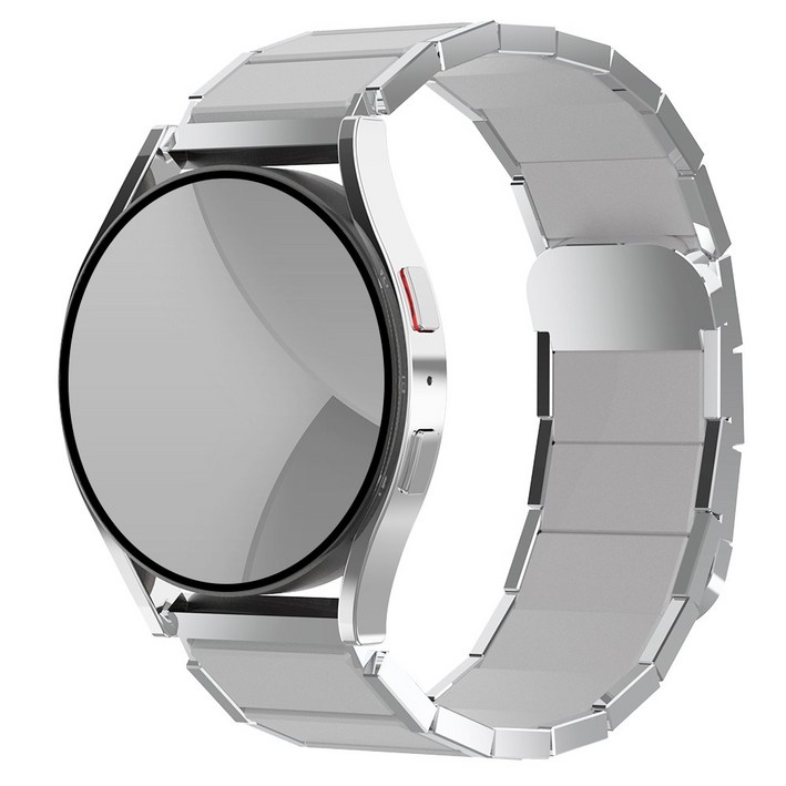 아이메이드잇 갤럭시워치 호환 링크 마그네틱 브레이슬릿 스트랩, 실버