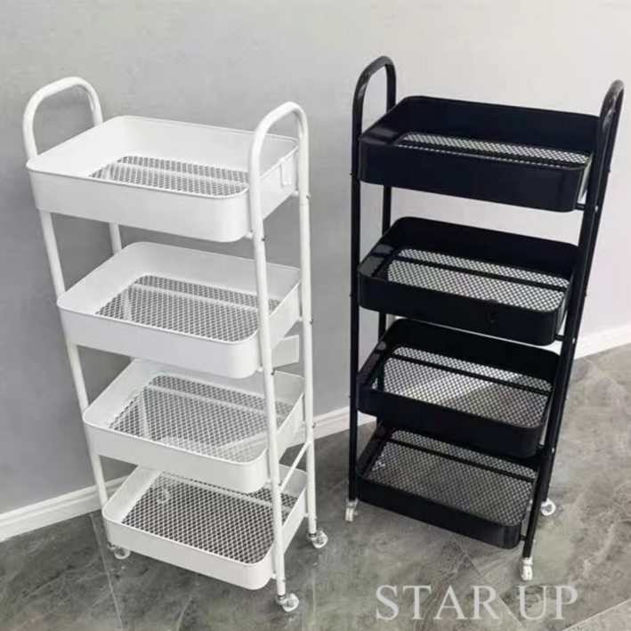 STAR UP 이동식 트롤리  튼튼한 선반 철제
